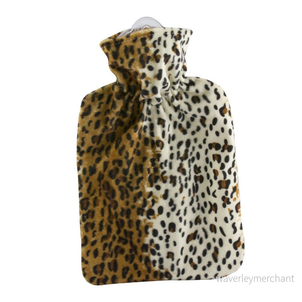 Ohřívací lahev s leopardím fleecovým obalem Hugo Frosch v:716808