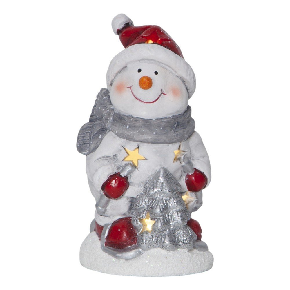 Svítící LED sněhulák Best Season Friends, výška 15 cm v:936236