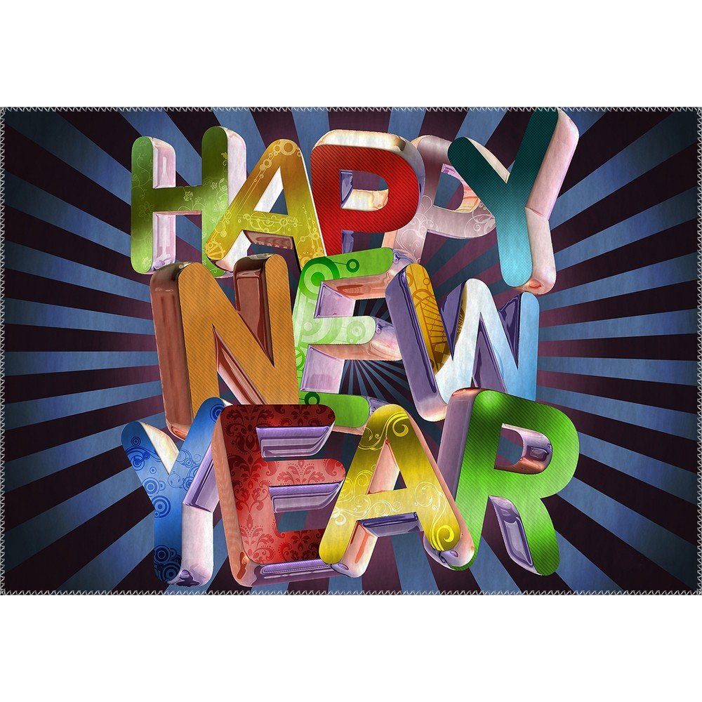 Koberec Vitaus Happy New Year Period, 50 x 80 cm v:1320048