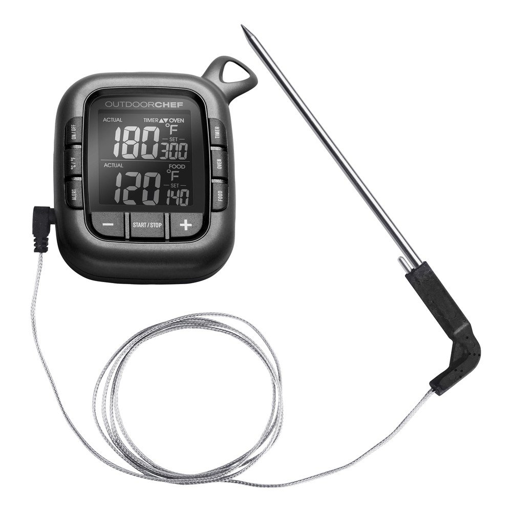 Černý digitální teploměr Outdoorchef Gourmet Check v:1415925
