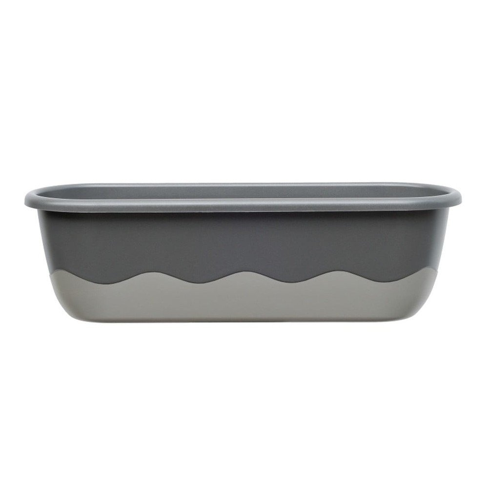 Šedý samozavlažovací truhlík Plastia Mareta, délka 80 cm v:1222314