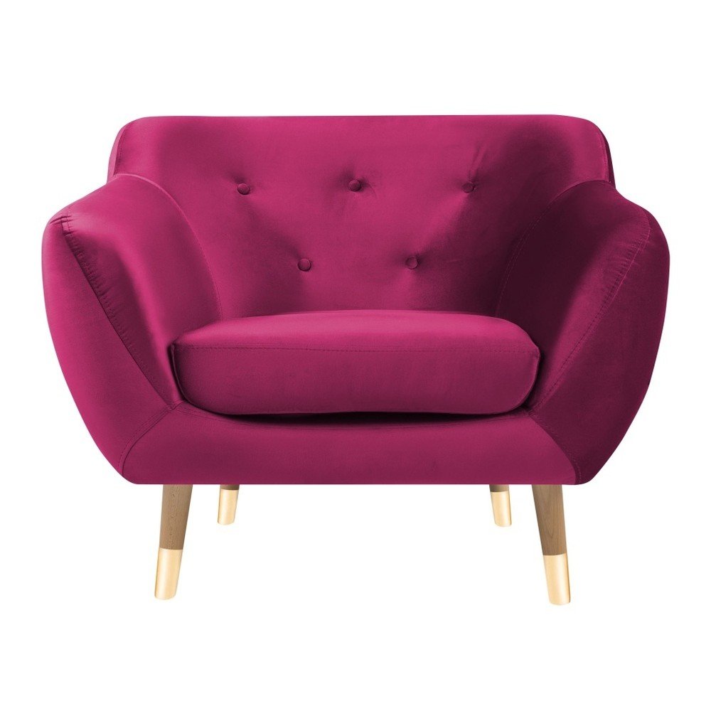 Růžové křeslo Mazzini Sofas Amelie v:1059650