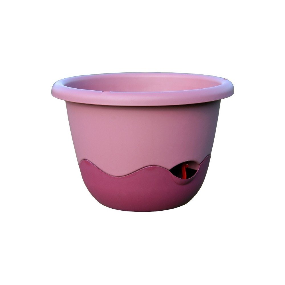 Růžový samozavlažovací květináč vhodný k zavěšení Plastia Mareta, délka 25 cm v:1222324