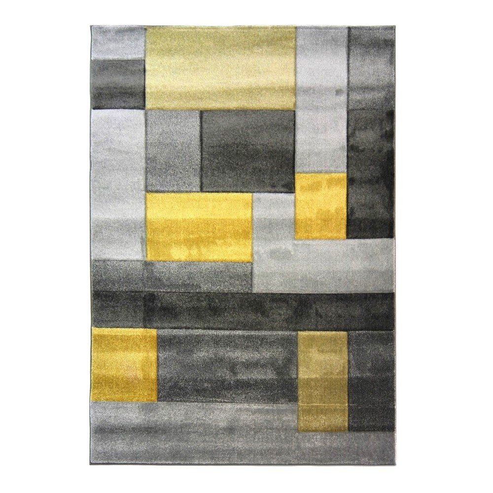 Šedo-žlutý koberec Flair Rugs Cosmos, 80 x 150 cm v:1002602