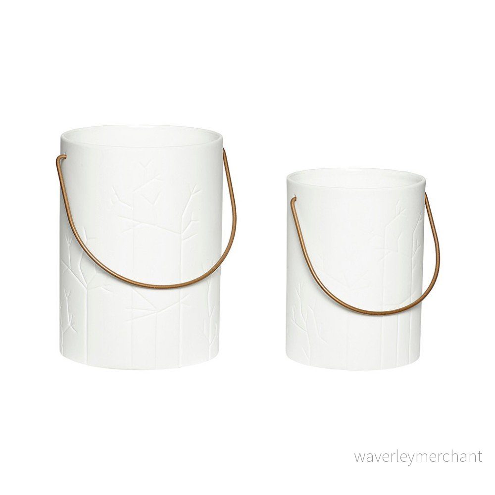 Sada 2 porcelánových luceren Hübsch Deb v:921448