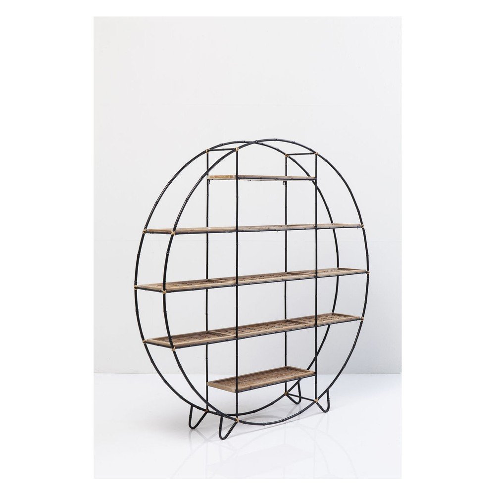 Černá knihovna Kare Design Bamboo, ⌀ 150 cm v:1363989