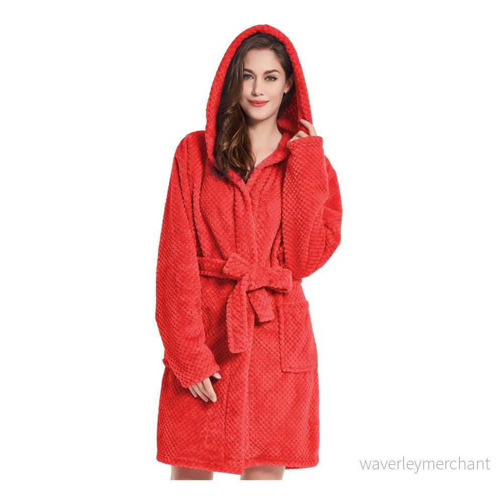 Červený unisex župan z mikrovlákna DecoKing Sleepyhead, velikost M v:1189146