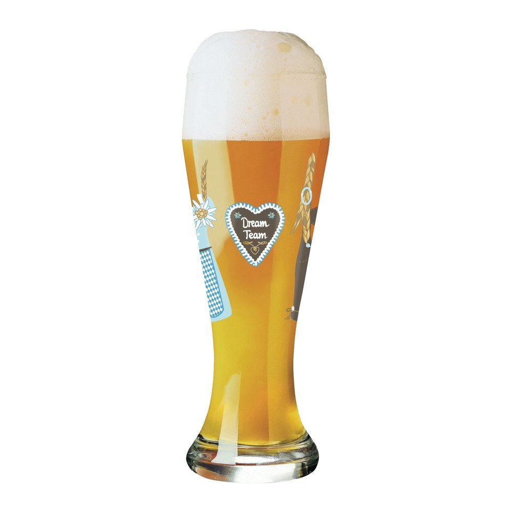 Set pivní sklenice z křišťálového skla a 5 podtácků Ritzenhoff Kurz Kurz, 645 ml v:1344651