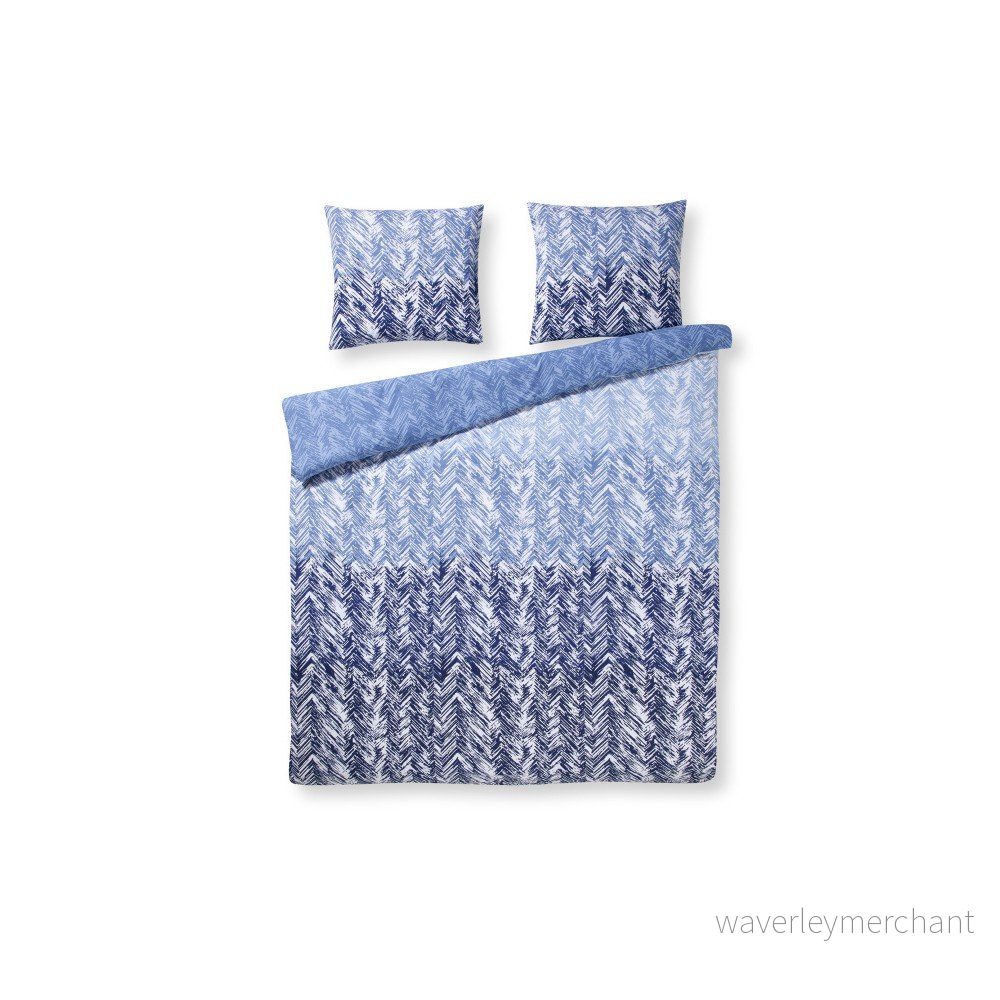Modré bavlněné povlečení na dvoulůžko Ekkelboom Dex Blue, 200 x 200 cm v:1166912