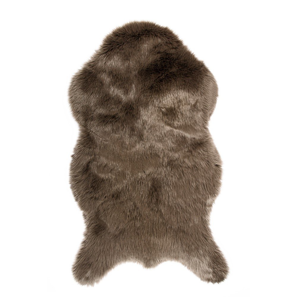 Tmavě hnědá umělá kožešina Tiseco Home Studio Sheepskin, 80 x 150 cm v:1282820
