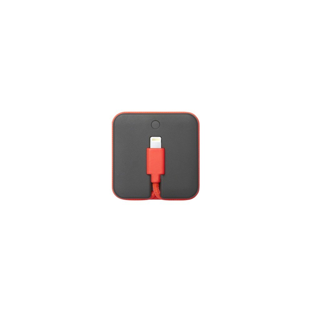 Šedo-korálová powerbanka s nabíjecím kabelem lightning pro iPhone Native Union Jump Cable, délka 45 cm v:1166088