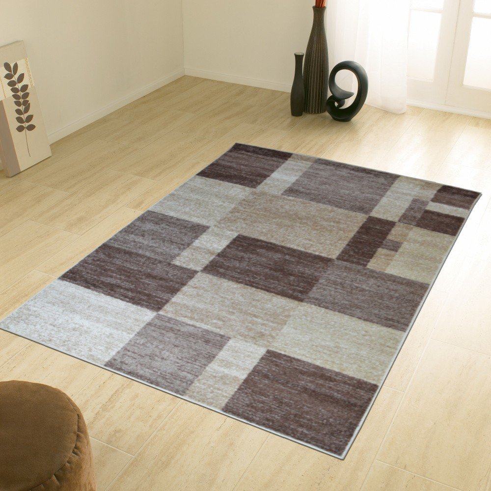 Koberec Flair Rugs Carré Beige, 133x190 cm v:723240