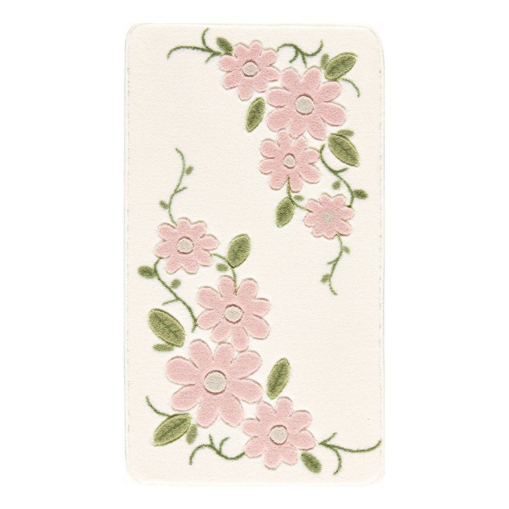 Bílá předložka do koupelny Confetti Bathmats Margherita, 50 x 57 cm v:895904