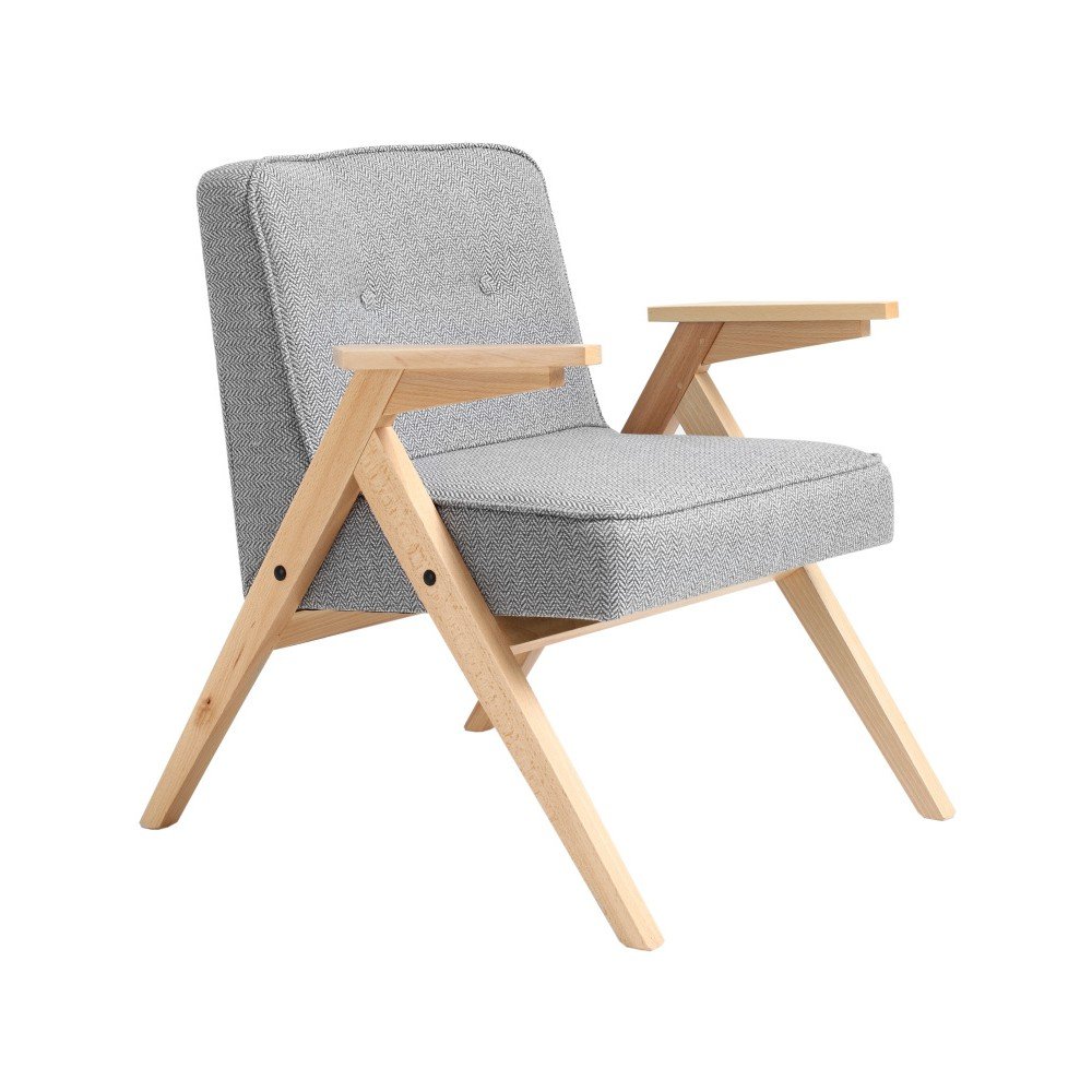 Světle šedé křeslo Custom Form Vinc v:934802