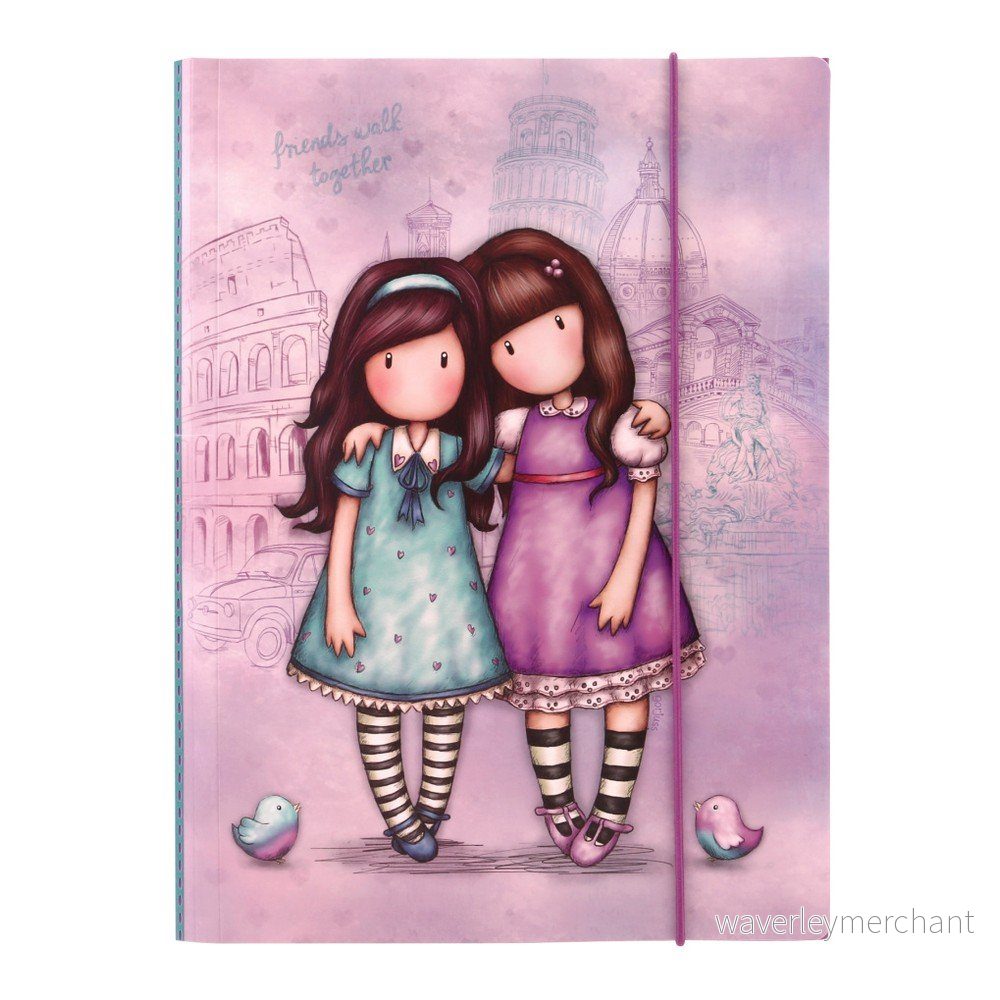 Barevné desky s elastickým zavíráním Santoro London Friends, A4 v:1094142 Barevné desky s elastickým zavíráním Santoro London Friends, A4 v:1094142