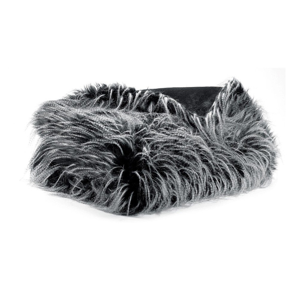 Černý přehoz na postel Winkler Feather v:738240