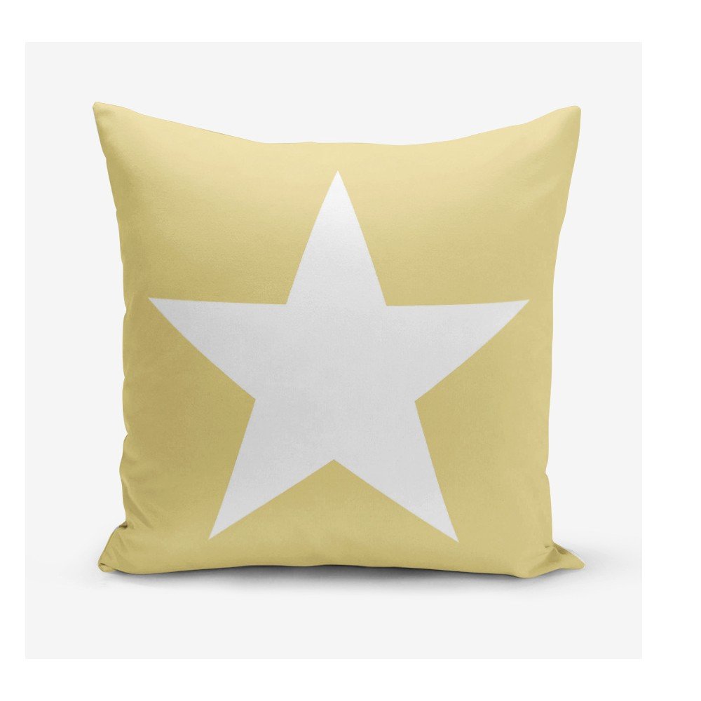 Žlutý povlak na polštář Minimalist Cushion Covers Stars, 45 x 45 cm v:1134648