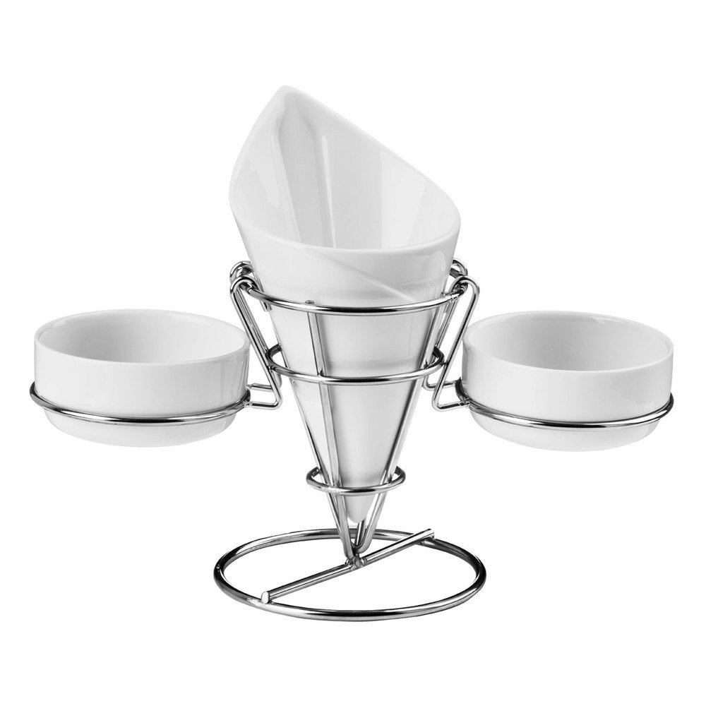 Stojan na hranolky a omáčky Premier Housewares French Fry Cone v:872904