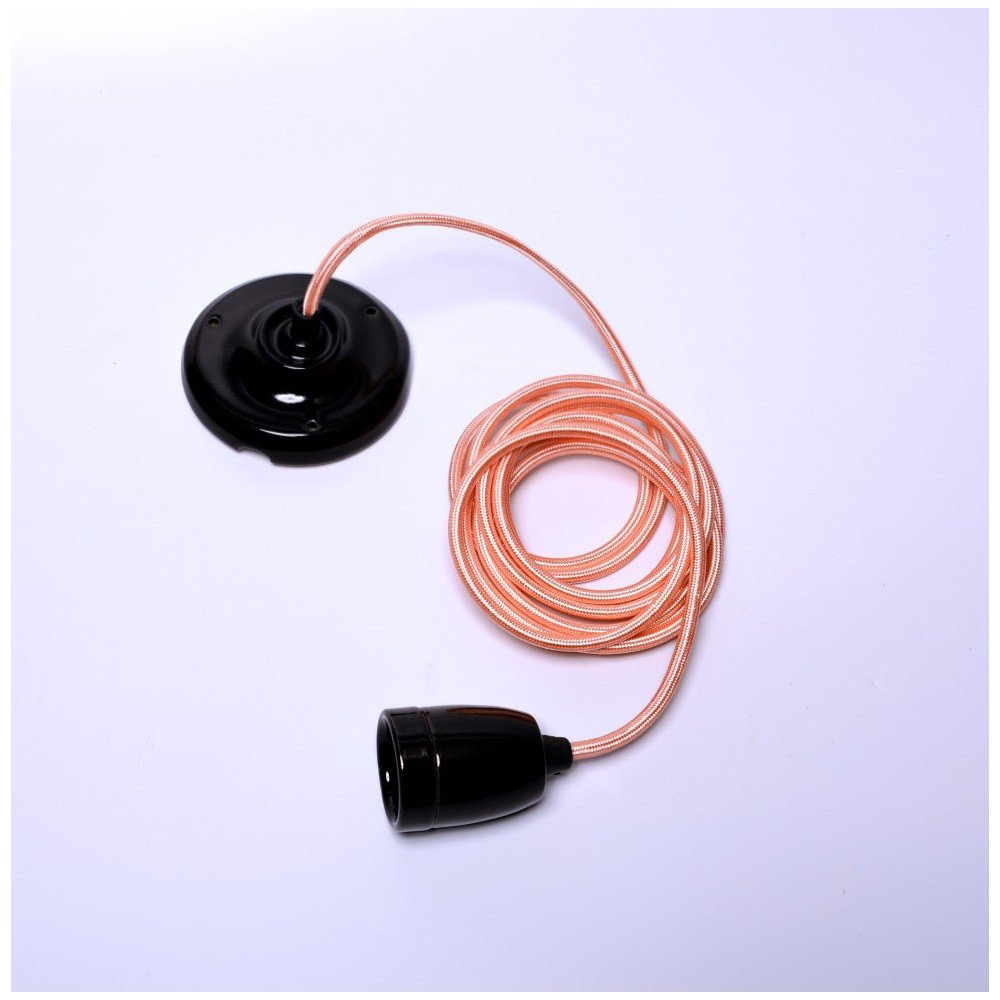 Kabel pro stropní světlo ve zlaté barvě s černou objímkou Filament Style Diamond v:712306