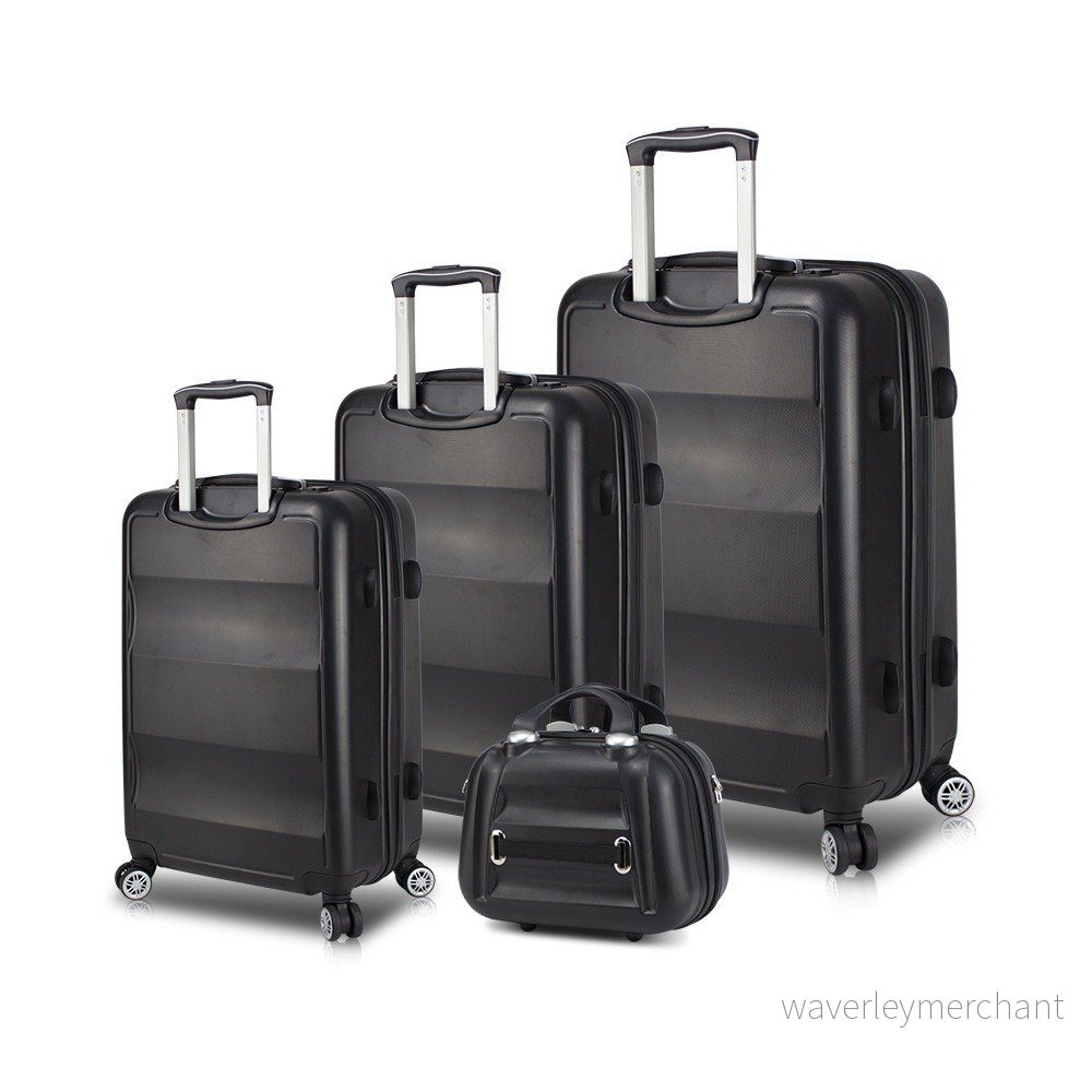 Sada 3 černých cestovních kufrů na kolečkách s USB porty a příručního kufříku My Valice LASSO Travel Set v:1220168