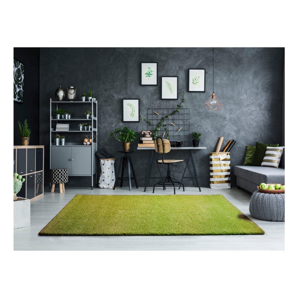 Zelený koberec Universal Khitan Liso Verde, 57 x 110 cm v:1010282