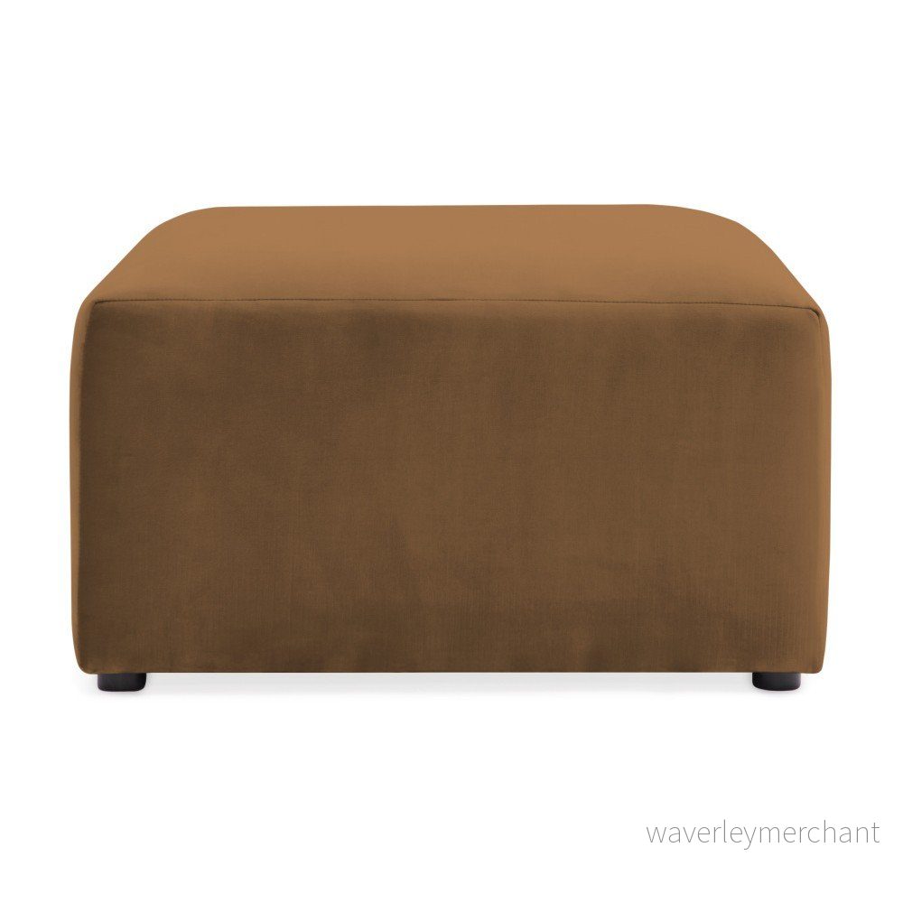 Hnědá podnožka Vivonita Velvet Cube v:952654