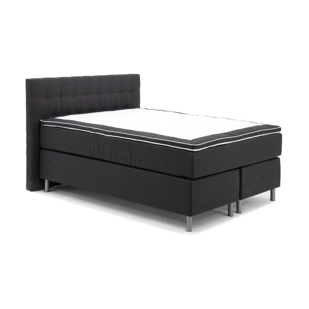Antracitově šedá boxspring postel Vivonita Koso, 140 x 200 cm v:801578