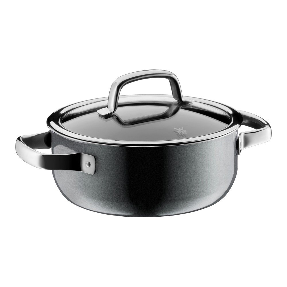 Platinově šedý hrnec WMF Fusiontec Mineral Low, ⌀ 20 cm v:1131830