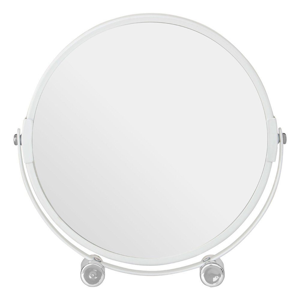 Bílé oboustranné kosmetické zrcadlo Premier Housewares Magnifying , 18 x 19 cm v:1033862 Bílé oboustranné kosmetické zrcadlo Premier Housewares Magnifying , 18 x 19 cm v:1033862
