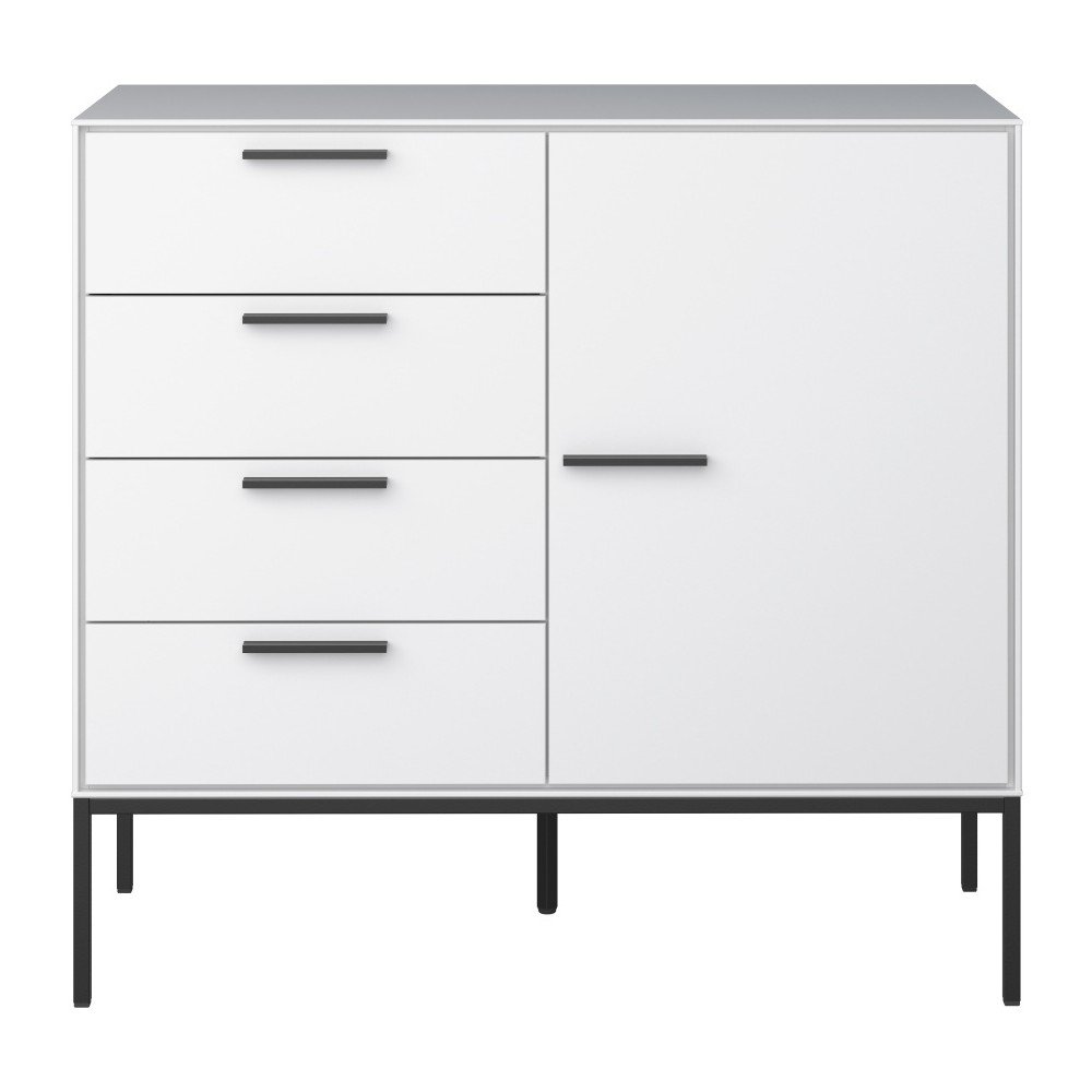 Bílá komoda Steens Slimline, 87 x 93 cm v:1278882