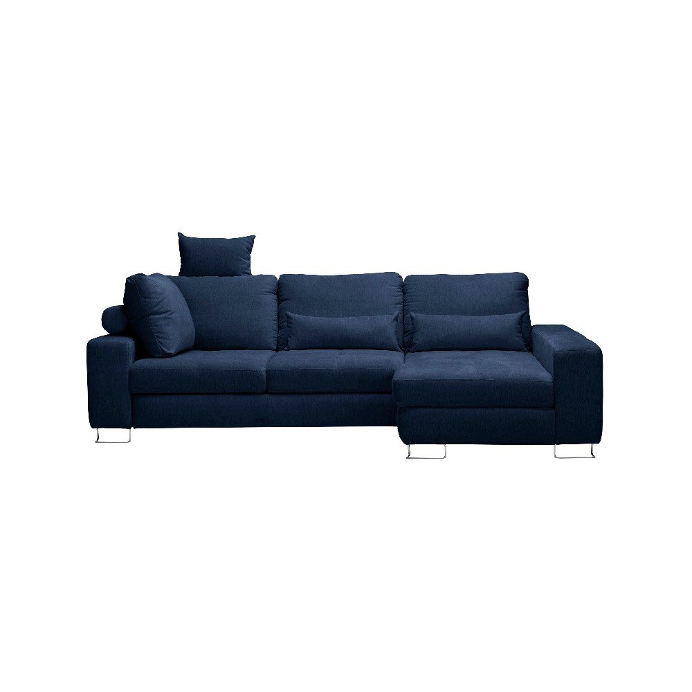 Tmavě modrá rohová rozkládací pohovka Windsor & Co Sofas, pravý roh Alpha v:1070176