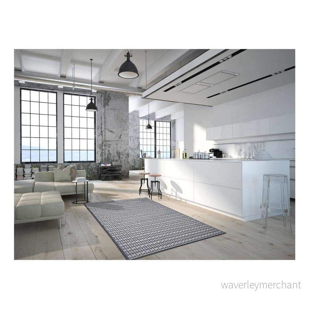 Vysoce odolný koberec vhodný do exteriéru Floorita Stuoia Charcoal, 155 x 230 cm v:933220