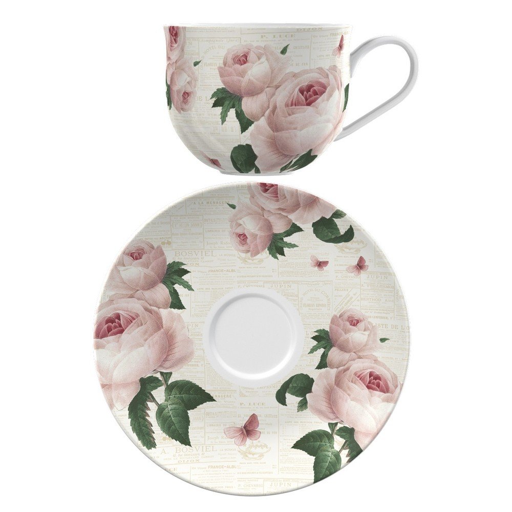 Porcelánový hrnek s podšálkem Roses In Paris, 500 ml v:710046