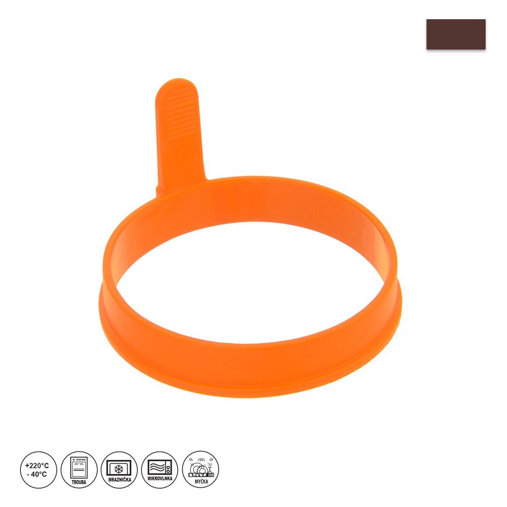 Oranžová silikonová forma na volská oka a lívance Orion Pancake, ⌀ 9,5 cm v:1164246