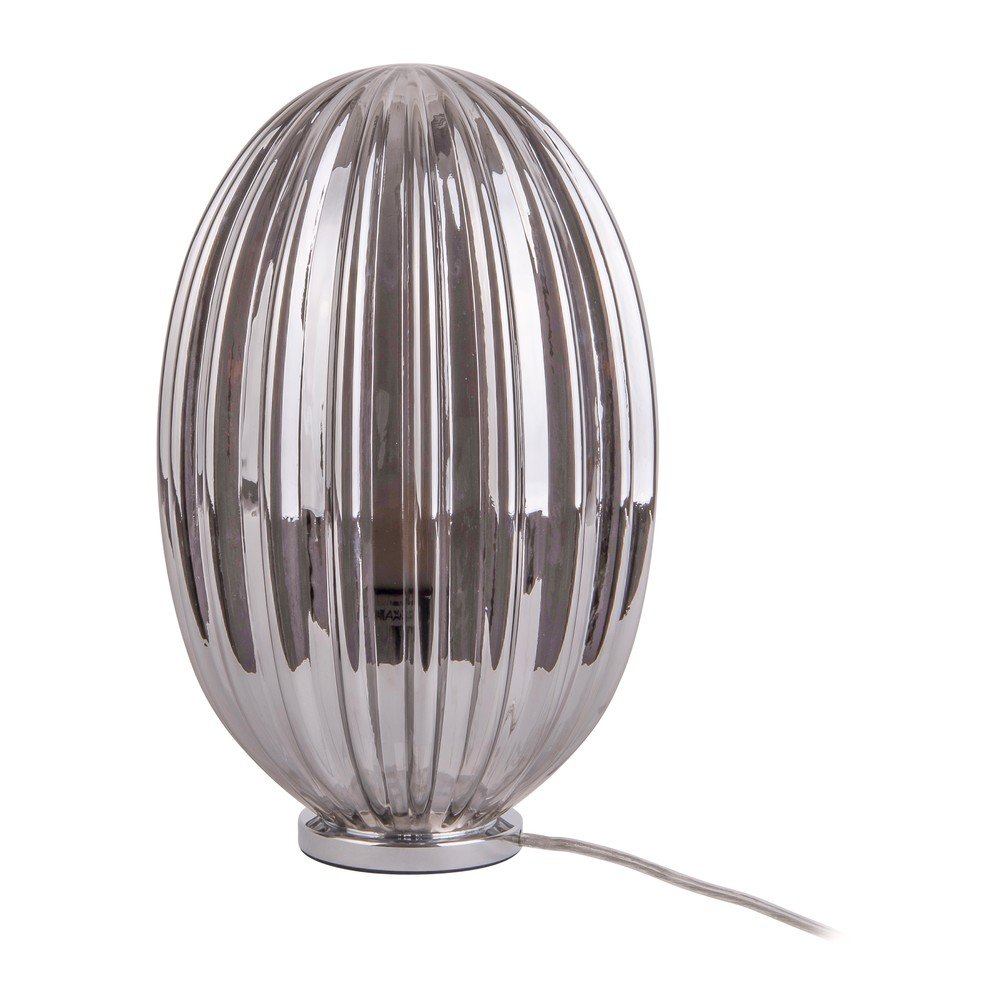 Kouřově šedá stolní lampa Leitmotiv Smart, výška 31 cm v:1315458