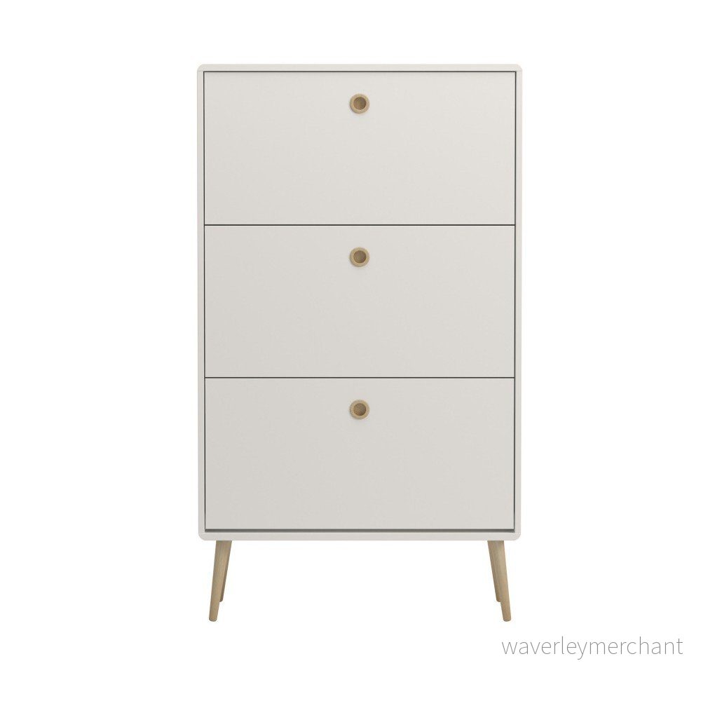Krémově bílý botník se 3 zásuvkami Steens Soft Line v:1278908