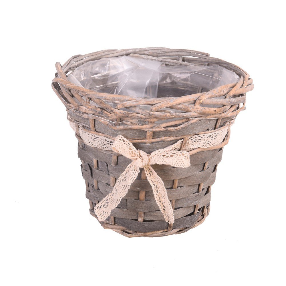 Proutěný košík se stuhou Dino Bianchi, ⌀ 23 cm v:1001664