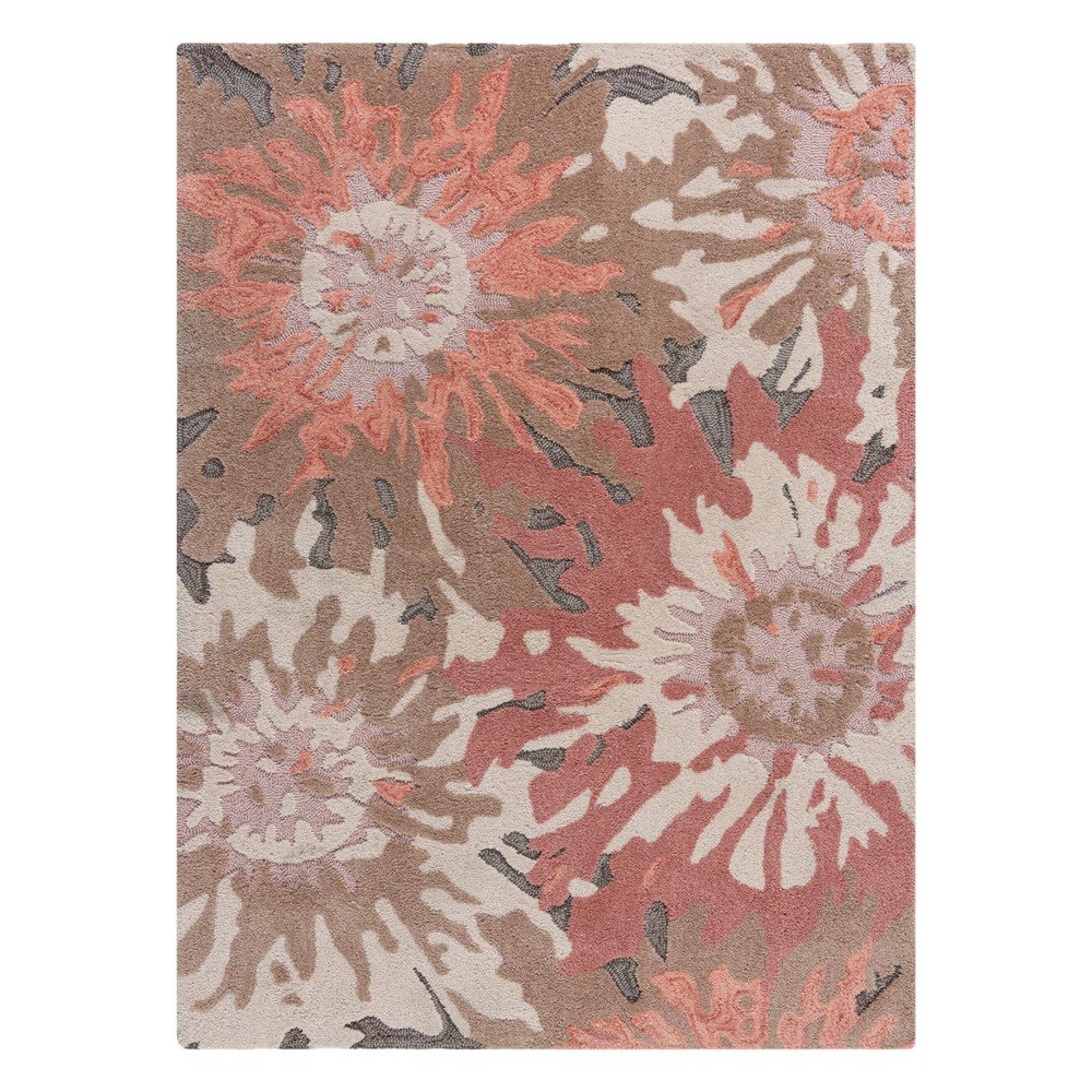 Hnědo-růžový koberec Flair Rugs Soft Floral, 120 x 170 cm v:1399435