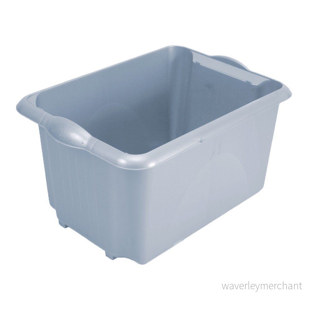 Šedý úložný box z recyklovaného plastu Addis Eco Range, 30 l v:1309590