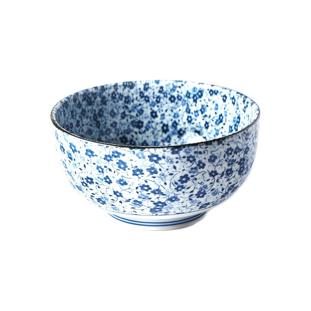 Modro-bílá keramická miska na udon MIJ Daisy, ø 16 cm v:1348023