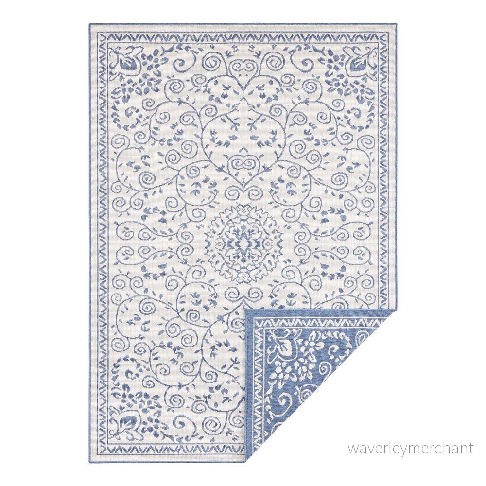 Modro-krémový venkovní koberec NORTHRUGS Leyte, 120 x 170 cm v:1337917