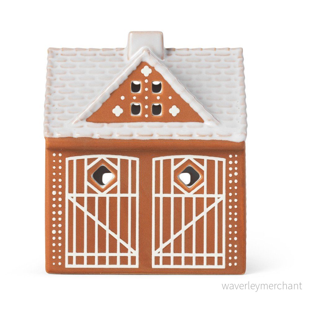 Porcelánový svícen na čajovou svíčku Gingerbread Lighthouse – Kähler Design v:1690356