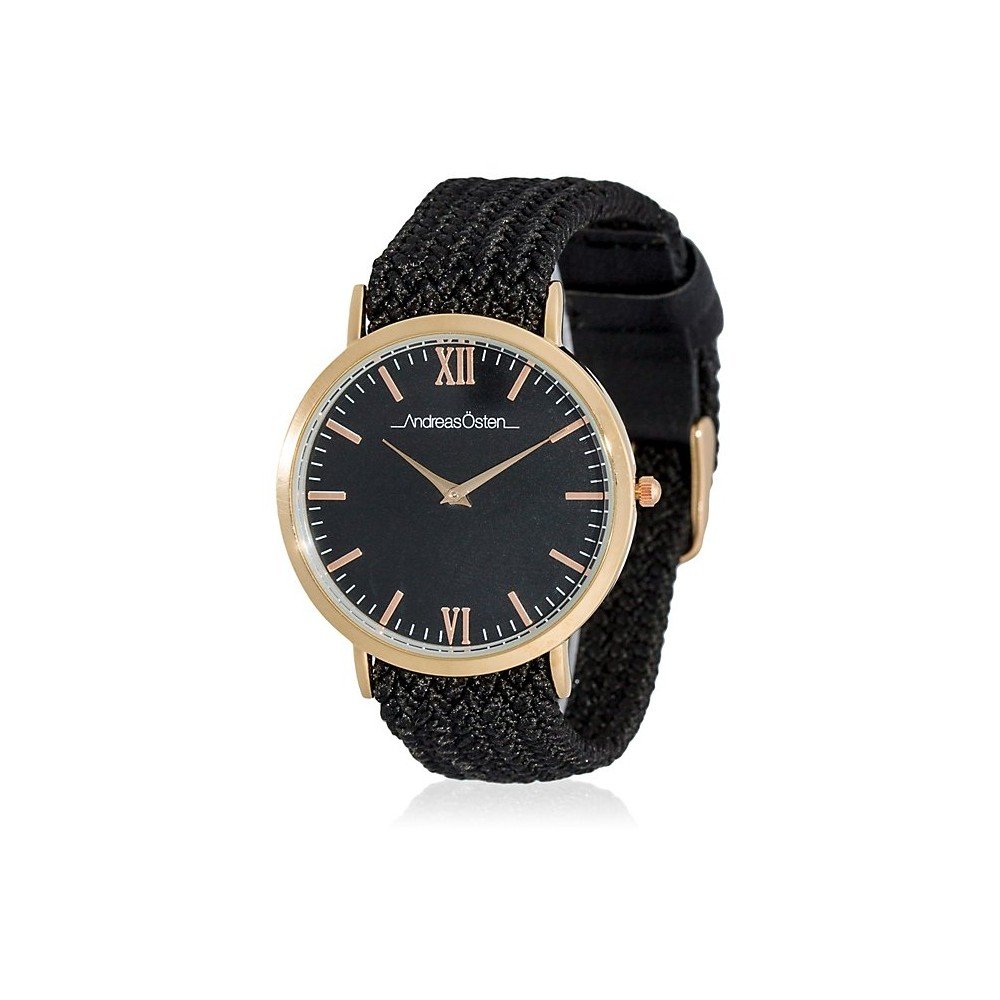 Černé unisex hodinky Andreas Östen Uni v:910344