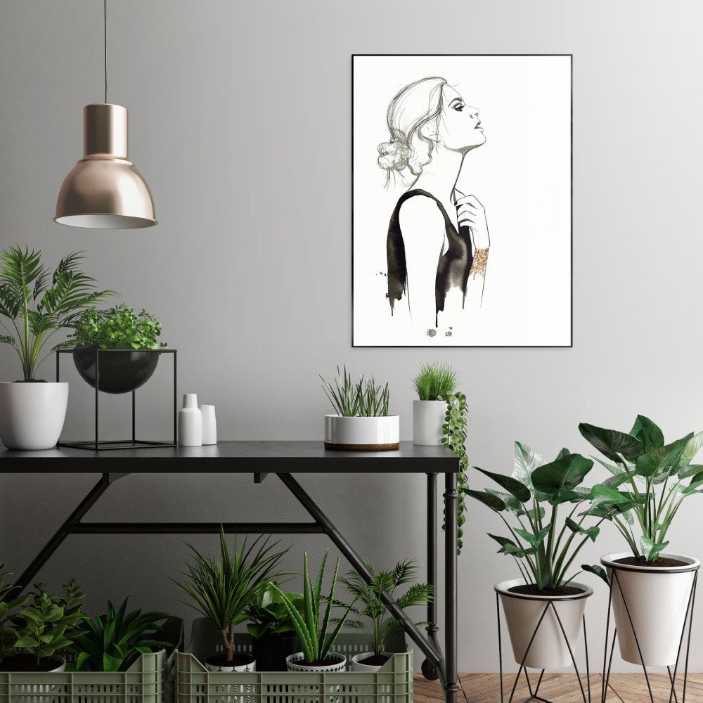 Obraz v černém rámu OrangeWallz Women, 60 x 80 cm v:1144228