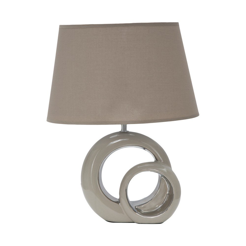 Béžová stolní keramická lampa Mauro Ferretti Arras, 40 cm v:912212 Béžová stolní keramická lampa Mauro Ferretti Arras, 40 cm v:912212