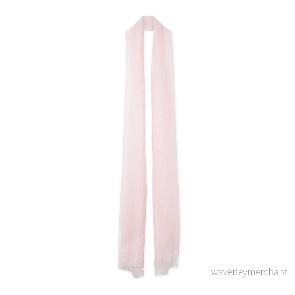 Světle růžová tenká kašmírová šála Bel cashmere Mila, 240 x 110 cm v:972296