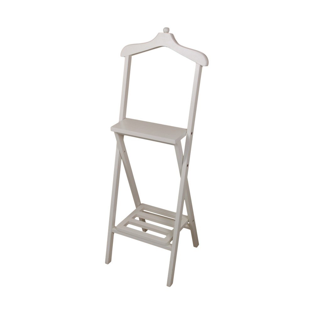 Bílý němý sluha z neopracovaného mahagonového dřeva HSM collection Dressboy, výška 120 cm v:982026