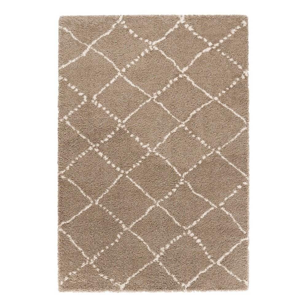 Hnědý koberec Mint Rugs Allure Ronno Brown Creme, 160 x 230 cm v:919770