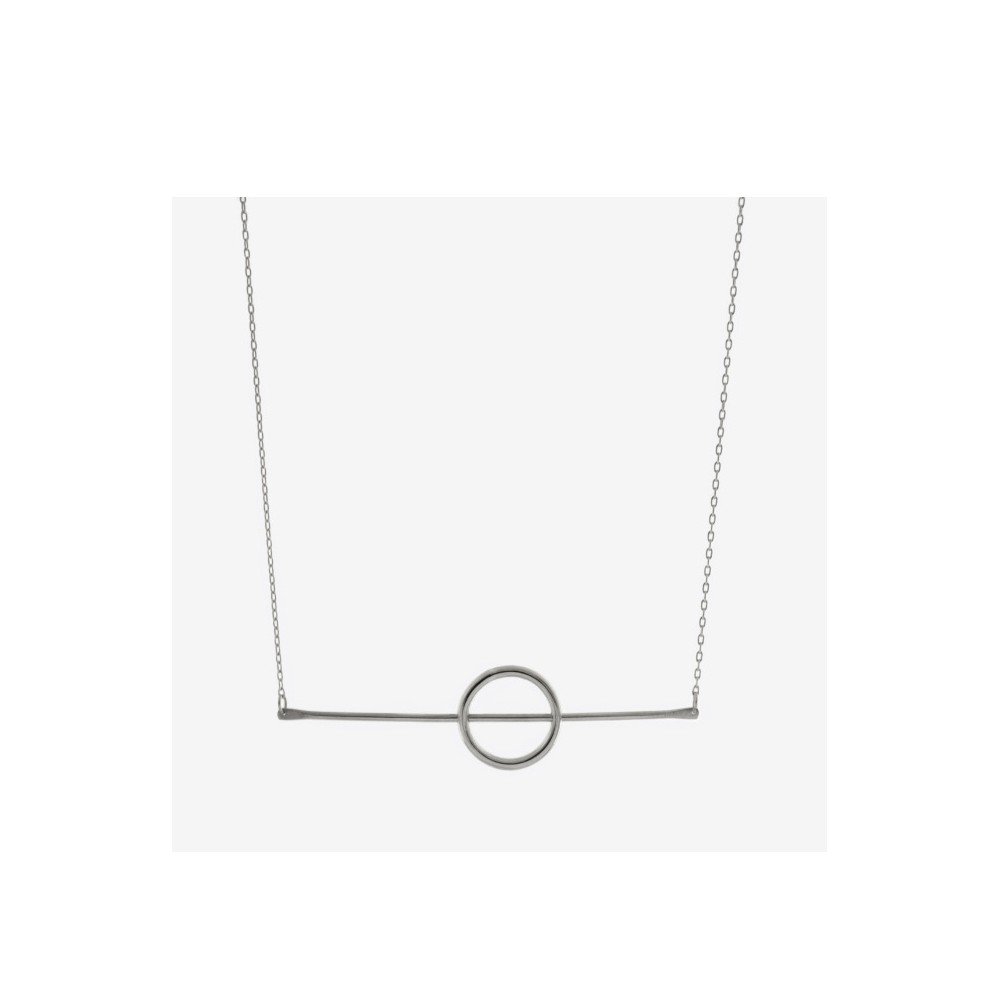 Stříbrný náhrdelník Bepart Circle & Line v:789472