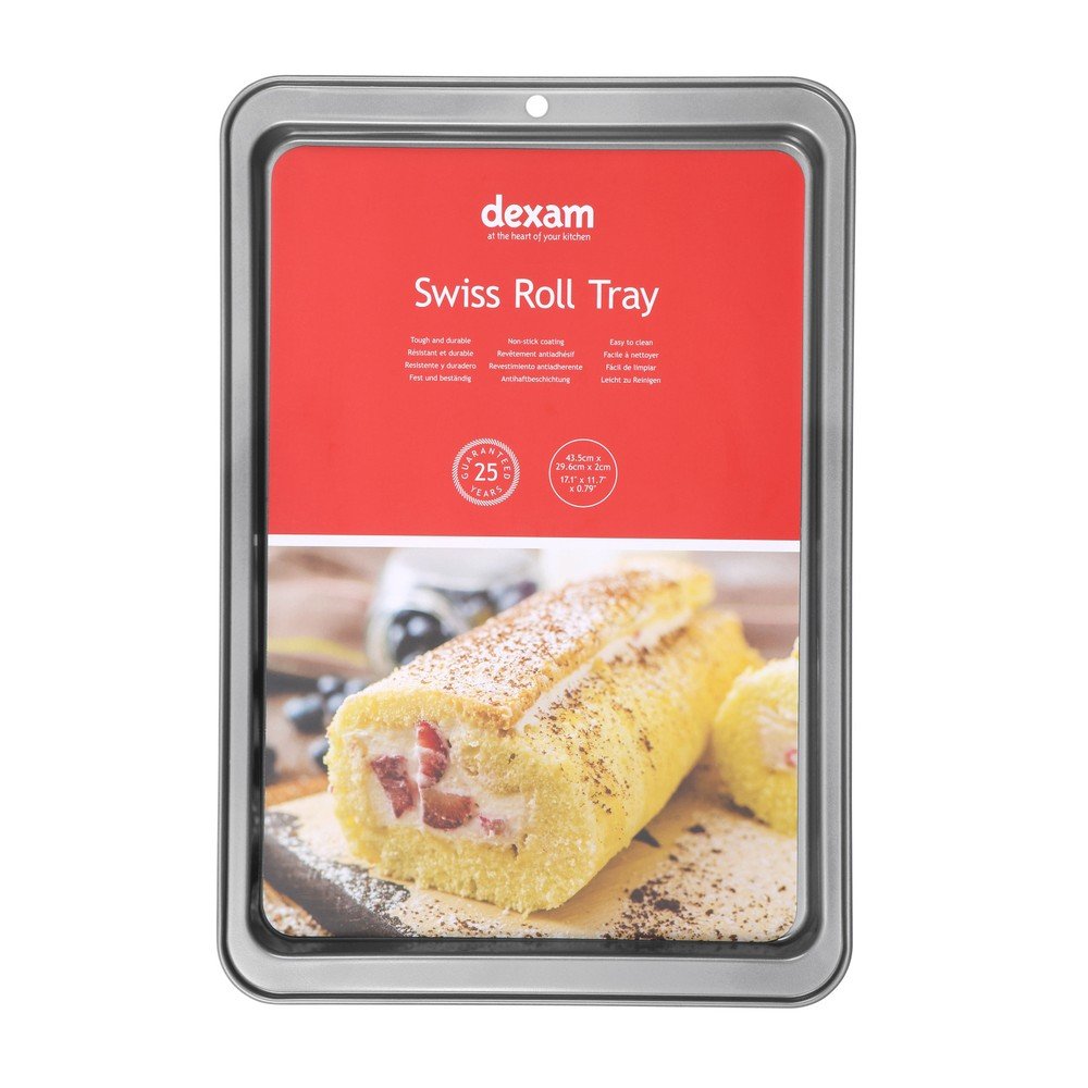 Pečící plech na rolády s nepřilnavým povrchem Dexam Swiss Roll, 43,5 x 29,6 cm v:1219058